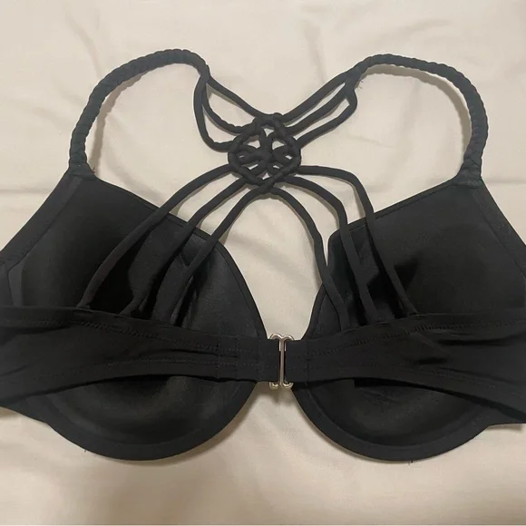 H&M Black Push-up Bikini Set Size M C-Cup - Picture 3 of 4